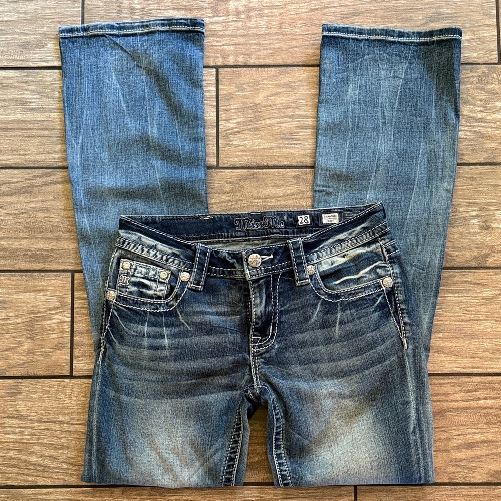 Miss Me Women's Dark Blue Boot Cut Jeans